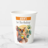 夏のバイブコアラ – 1歳の誕生日 –  紙コップ (正面)