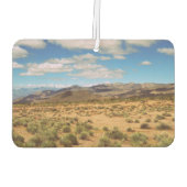 夏のバケーションロードトリップ風景写真 カーエアーフレッシュナー (裏面)