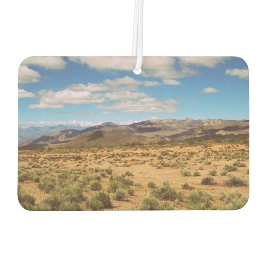 夏のバケーションロードトリップ風景写真 カーエアーフレッシュナー (裏面)