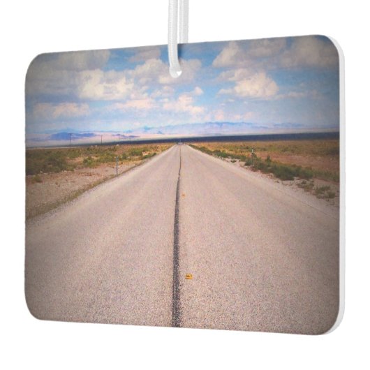 夏のバケーションロードトリップ風景写真 カーエアーフレッシュナー (左)