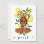 夏のバチェロレッテ招待状 招待状 (正面)