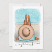 夏のバチェロレッテ招待状 招待状 (正面)
