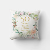 夏のバラのリース 50周年記念フォト クッション (正面)