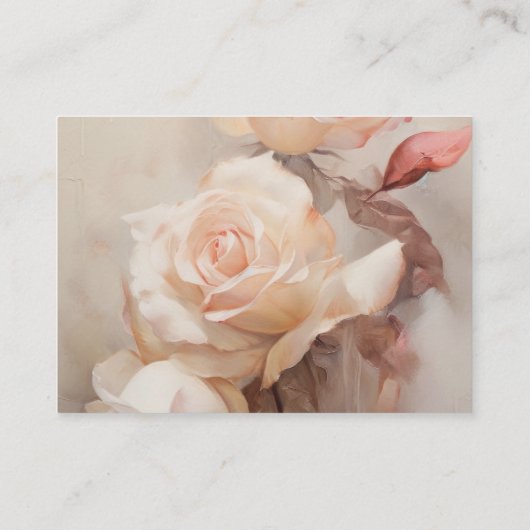 夏のバラエレガントな結婚式 エンクロージャーカード (裏面)