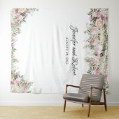 夏のバラガーデンフローラ写真の背景 タペストリー (インサイチュ(横))