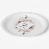 夏のバラガーデンフローラ誕生日と年齢 ペーパープレート (アングル)