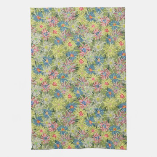 夏のバラフ キッチンタオル (縦)