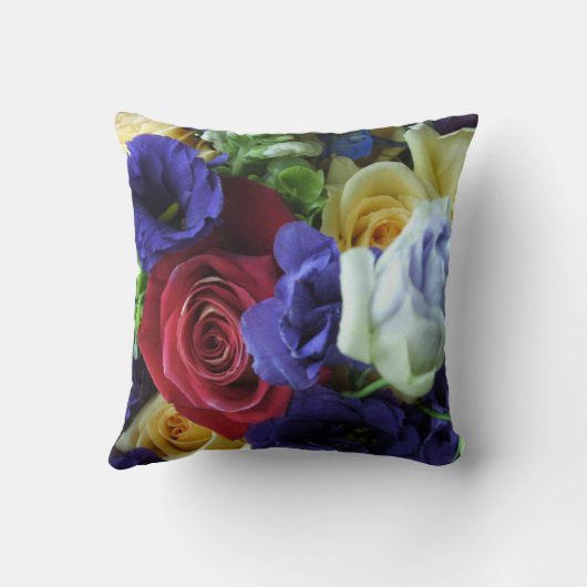 夏のバラ クッション (裏面)