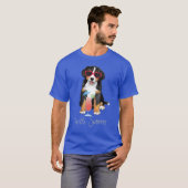 夏のバーニーズ・マウンテン・ドッグ Tシャツ (正面フル)