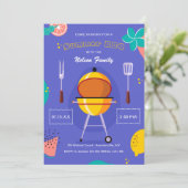 夏のバーベキュー 招待状 (スタンド正面)