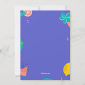 夏のバーベキュー 招待状 (裏面)