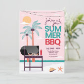 夏のバーベキュー 招待状 (スタンド正面)