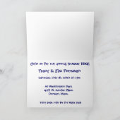 夏のバーB Q BBQの招待状 招待状 (内部)