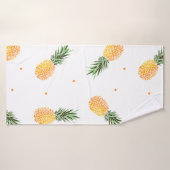 夏のパイナップルパターン バスタオル (バスタオル)