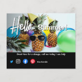 夏のパイナップル実在の不動産市場が自宅で販売される チラシ (正面)