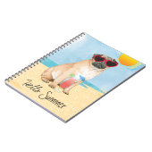 夏のパグ ノートブック (左側)