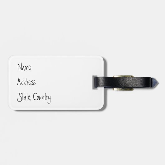 夏のパグ ラゲッジタグ (裏面横)