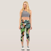 夏のパターン カプリレギンス (正面)