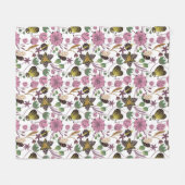 夏のパターン フリースブランケット (正面(横))