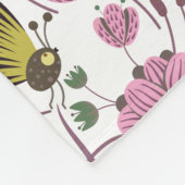 夏のパターン フリースブランケット (角)