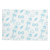 夏のパターン 枕カバー (裏面)