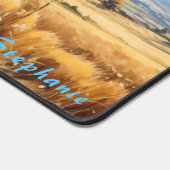 夏のパーソナライズされた風景机マット デスクマット (コーナー)