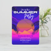 夏のパーティの招待状 招待状 (スタンド正面)