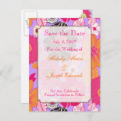 夏のパーティの招待状~日付の保存等 案内ポストカード (正面/裏面)