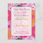 夏のパーティの招待状～日付の保存等 案内ポストカード (正面)