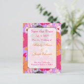 夏のパーティの招待状~日付の保存等 案内ポストカード (スタンド正面)