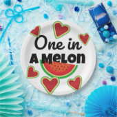 夏のパーティーのためのメロン紙プレートの1つ ペーパープレート (パーティー)