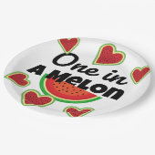 夏のパーティーのためのメロン紙プレートの1つ ペーパープレート (アングル)