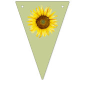 夏のパーティーひまわり三角形 バンティングフラッグ (第2の旗)