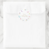 夏のパーティーアイスクリーム書道誕生日パーティー ラウンドシール (バッグ)