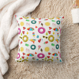 夏のパーティービーチおもしろいパターン クッション