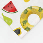 夏のパーティービーチおもしろいパターン フリースブランケット (角)