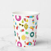 夏のパーティービーチプールおもしろいパターン 紙コップ (右)