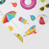 夏のパーティービーチプールおもしろいパターン 薄葉紙 (詳細)