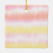 夏のパーティーフラミンゴ7月のクリスマス セラミックオーナメント (裏面)