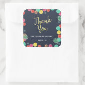 夏のパーティーランピオンズ招待状スクエアステッカー スクエアシール (バッグ)