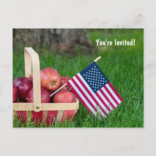 夏のパーティー招待状 ポストカード (正面)