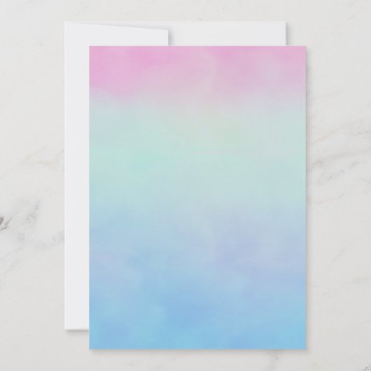 夏のパーティー誕生日パーティーへの招待 招待状 (裏面)