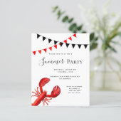 夏のパーティー赤ロブスター予算の招待 (スタンド正面)