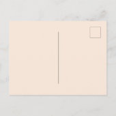 夏のパーティー赤面ピンク花模様の招待 ポストカード (裏面)