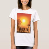 夏のパーティー踊りウィメンズTシャツ Tシャツ (正面)