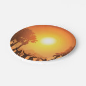 夏のパーティー踊り紙プレート ペーパープレート (アングル)