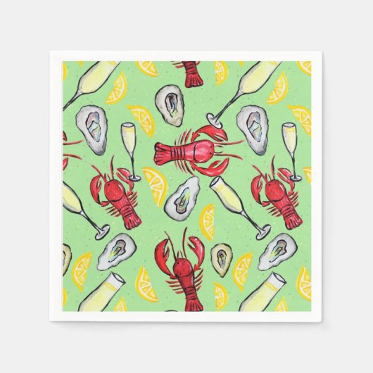 夏のパーティー スタンダードカクテルナプキン (正面)