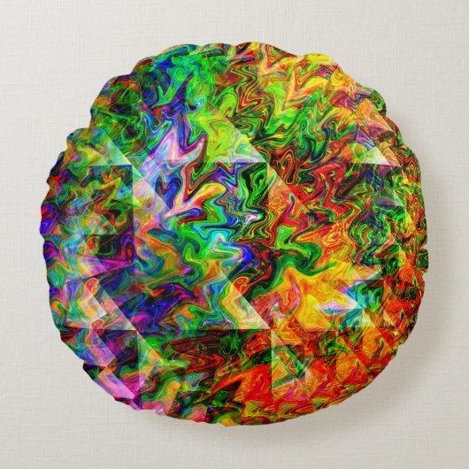 夏のパーティー…..... ラウンドクッション (正面)