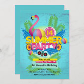 夏のパーティー(2)招待状 招待状 (正面/裏面)