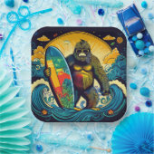 夏のパーティー(Bigfoot) ペーパープレート (パーティー)